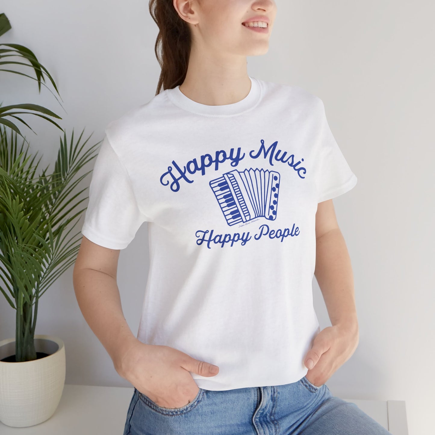 Happy Music Unisex Short Sleeve Tee