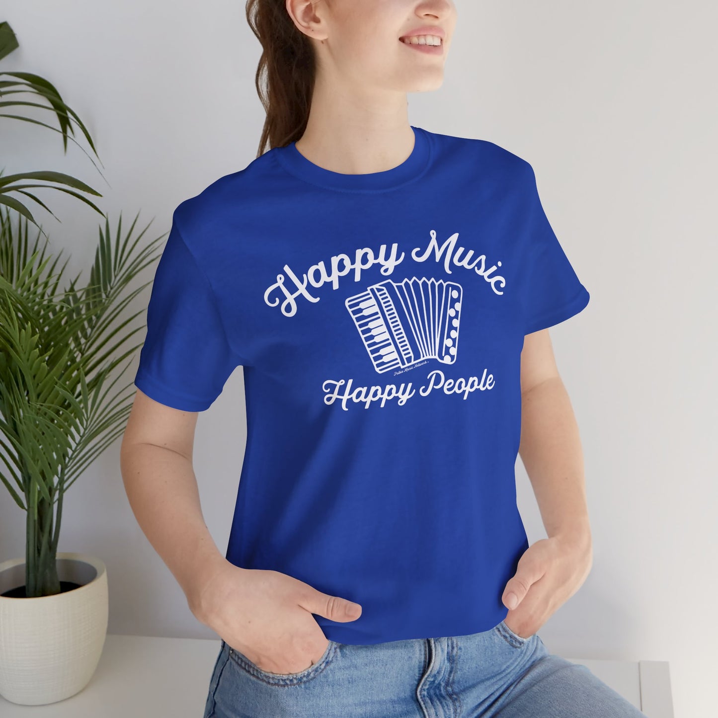 Happy Music Unisex Short Sleeve Tee