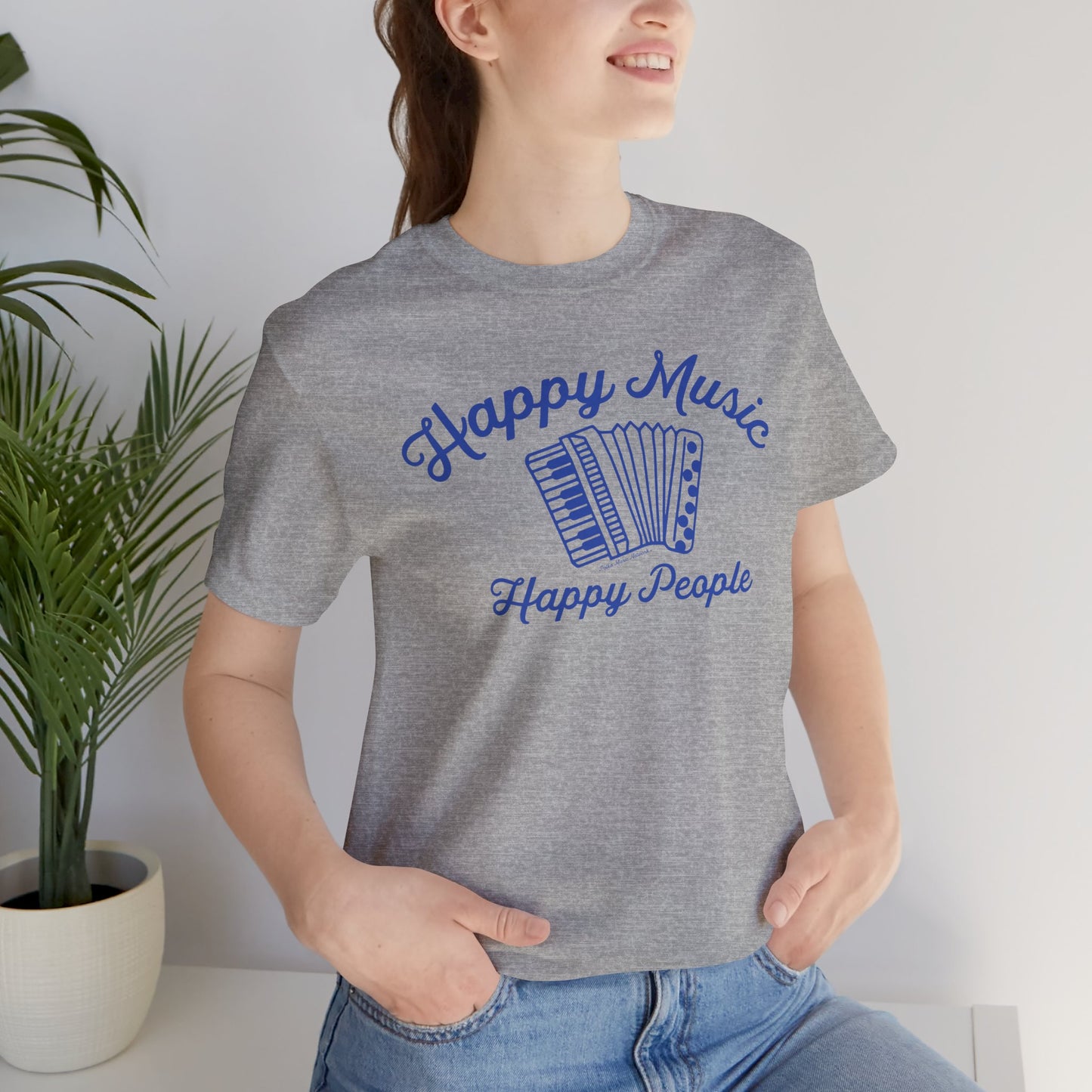Happy Music Unisex Short Sleeve Tee
