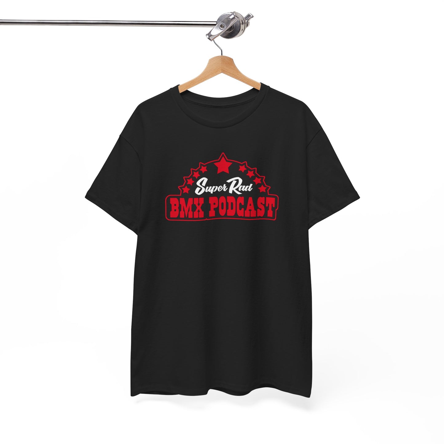 Super Rad BMX Red & Black Front and Back Shirt | Vintage BMX T-Shirt