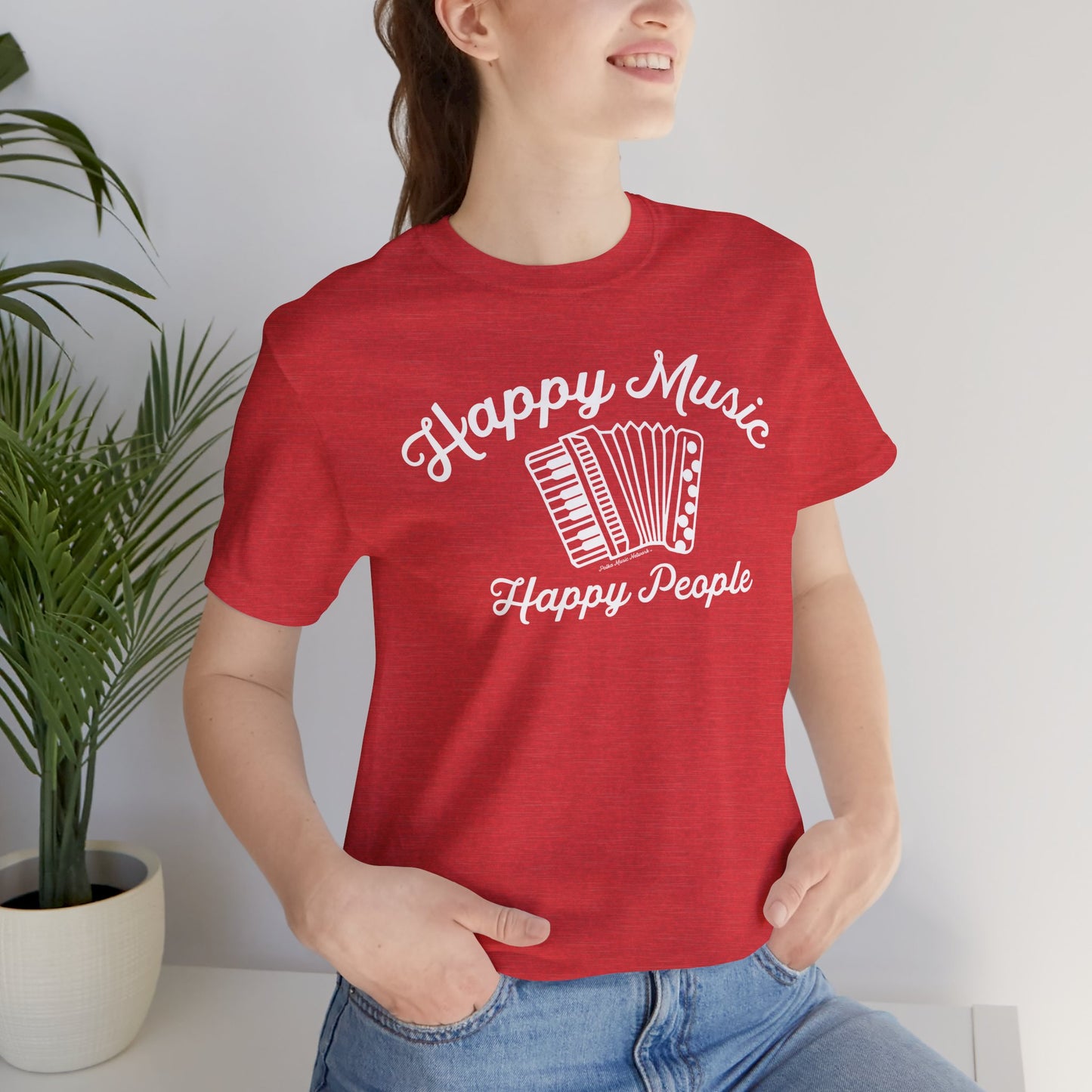 Happy Music Unisex Short Sleeve Tee