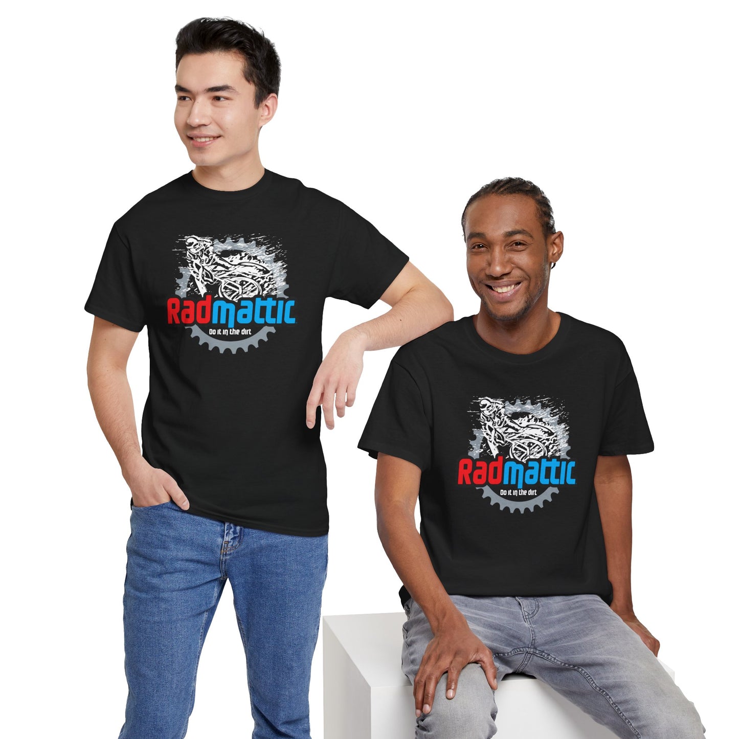 Radmattic BMX Logo Front and Back Shirt | Vintage BMX T-Shirt
