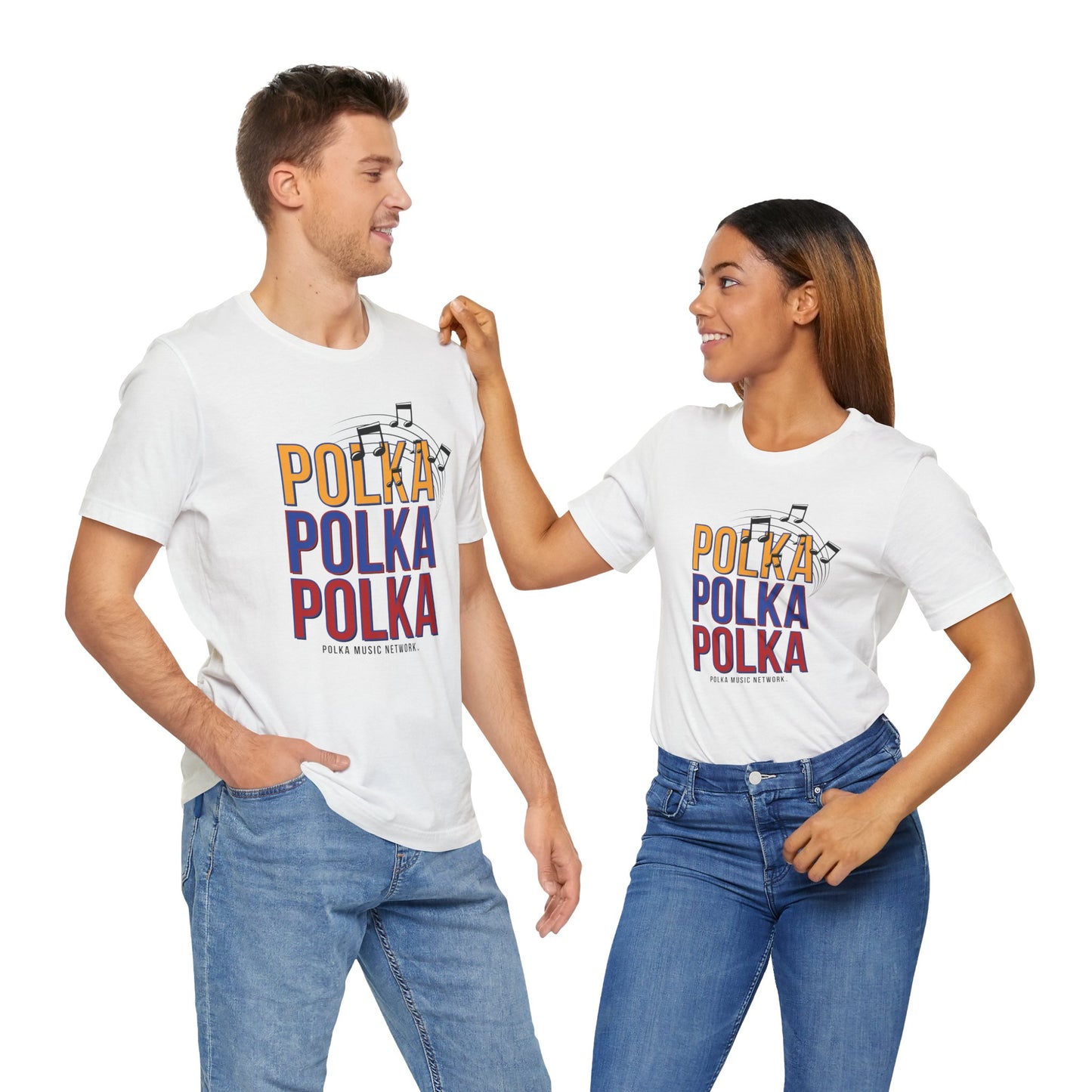 Polka, Polka, Polka Unisex Short Sleeve Tee