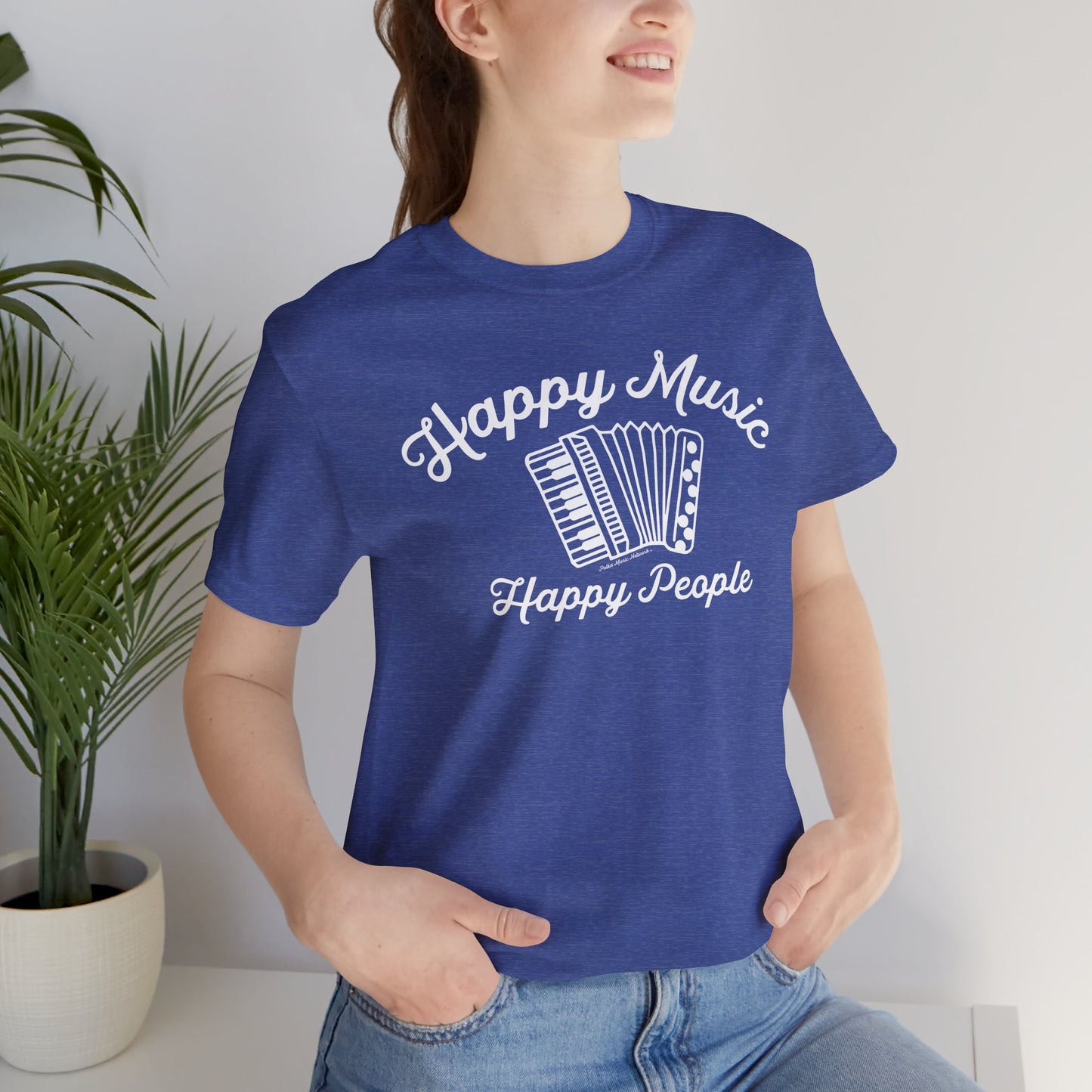 Happy Music Unisex Short Sleeve Tee