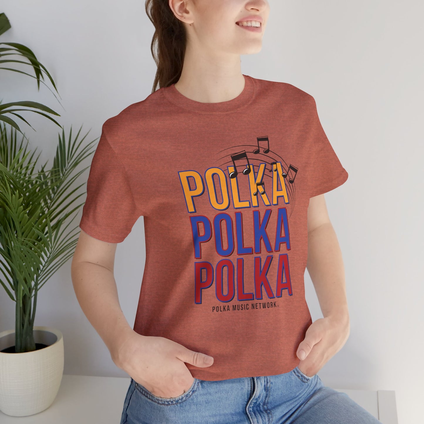 Polka, Polka, Polka Unisex Short Sleeve Tee