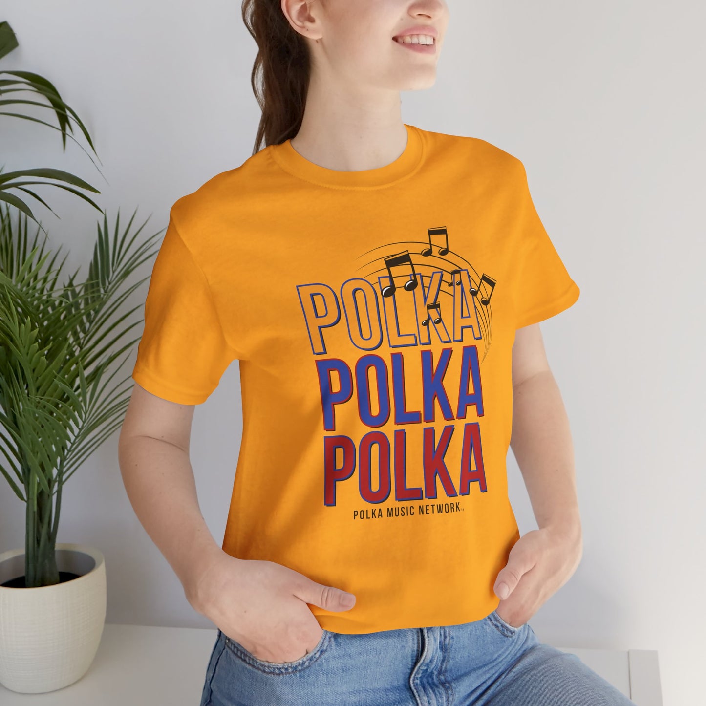 Polka, Polka, Polka Unisex Short Sleeve Tee