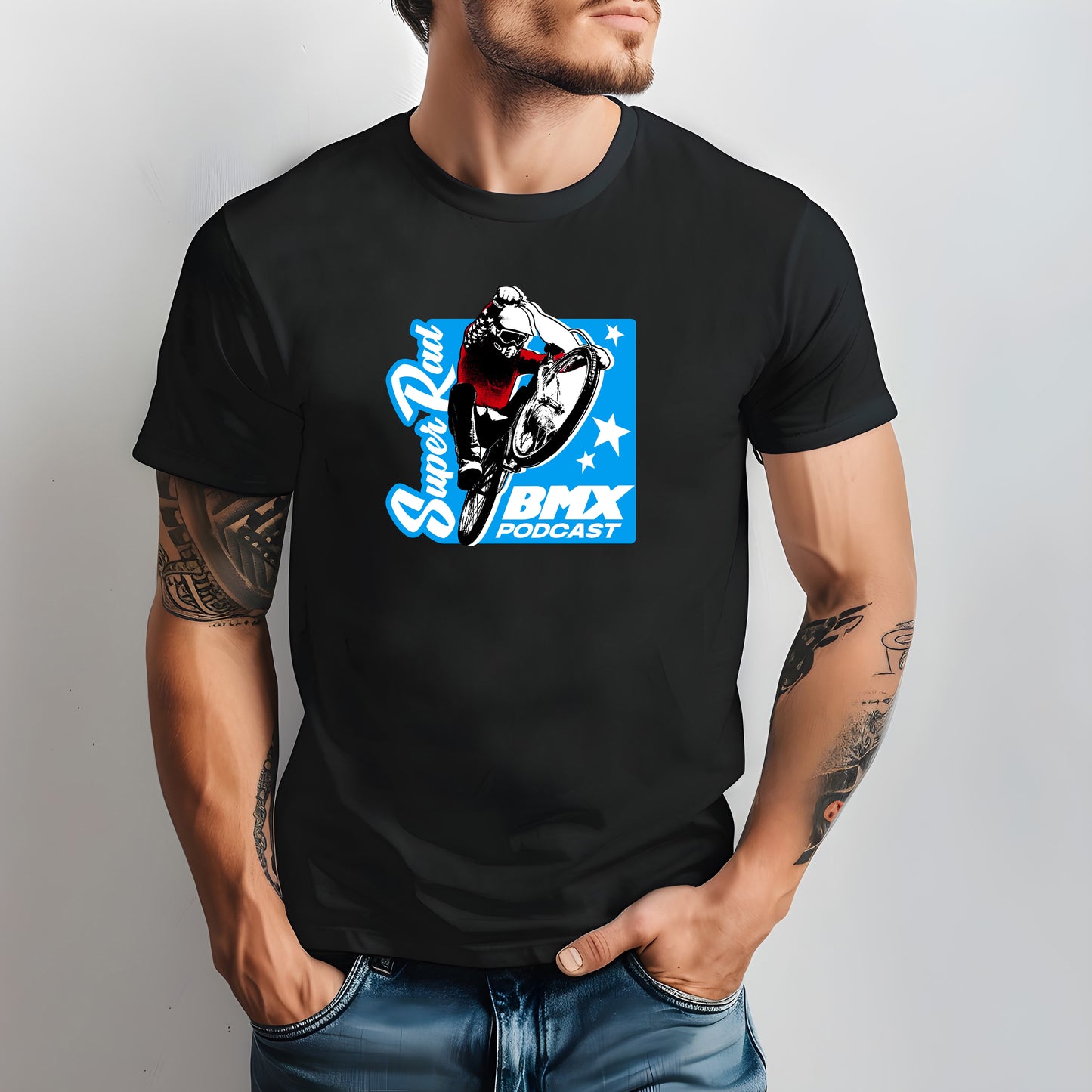 Super Rad BMX Podcast BMX Jump Shirt | Vintage BMX T-Shirt