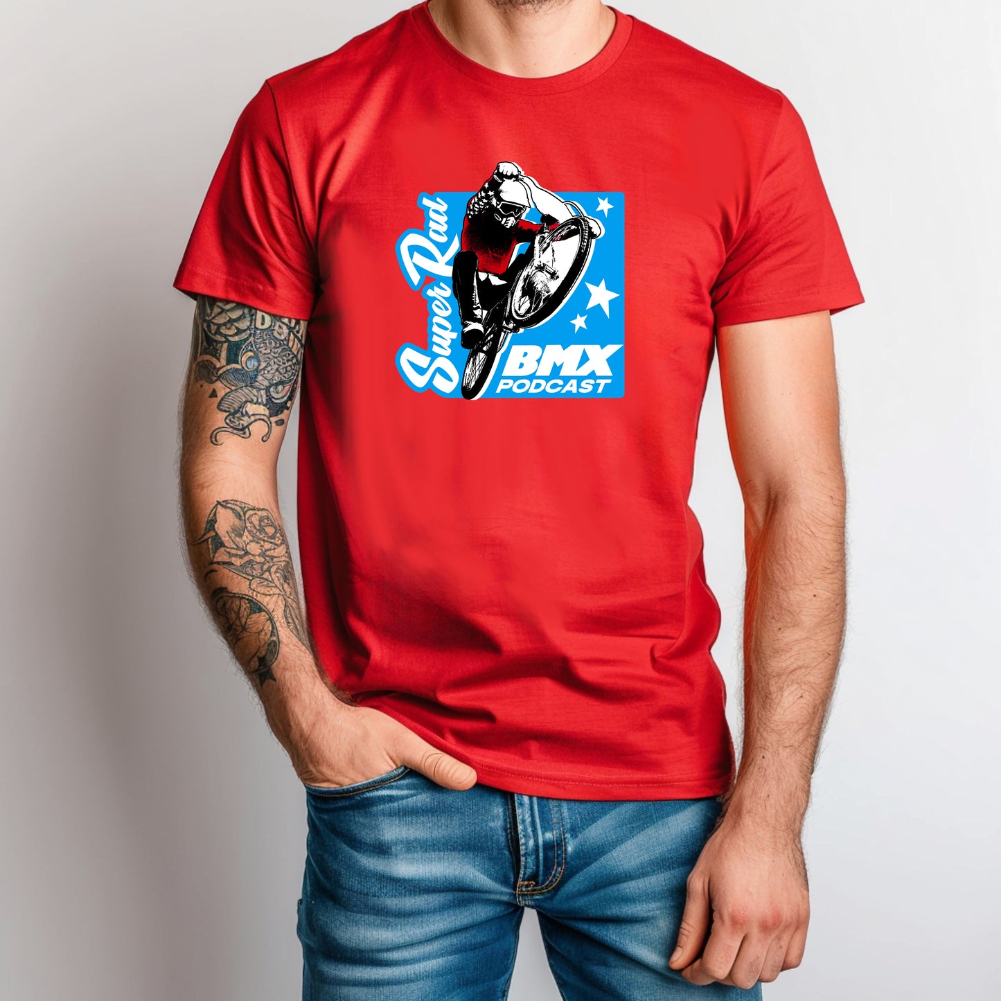Super Rad BMX Podcast BMX Jump Shirt | Vintage BMX T-Shirt