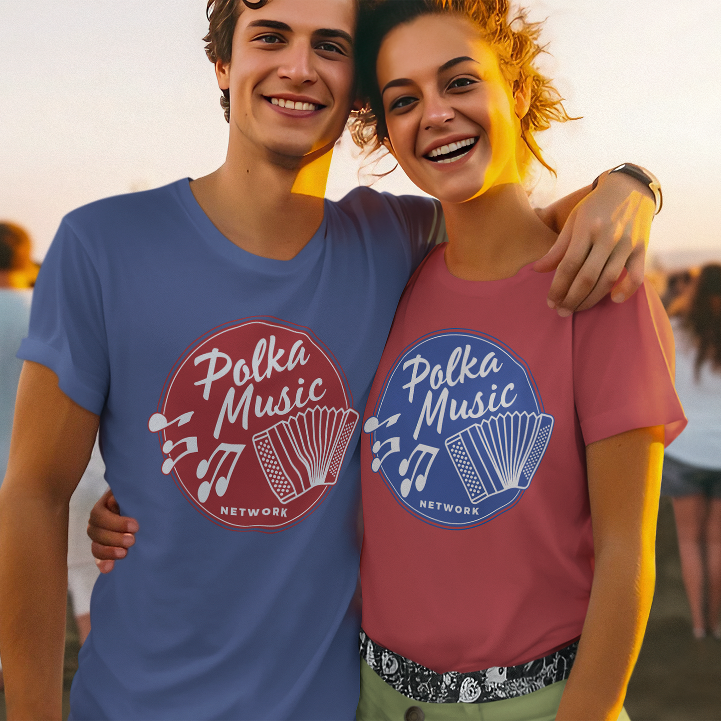 Polka Music Network Unisex Short Sleeve Tee
