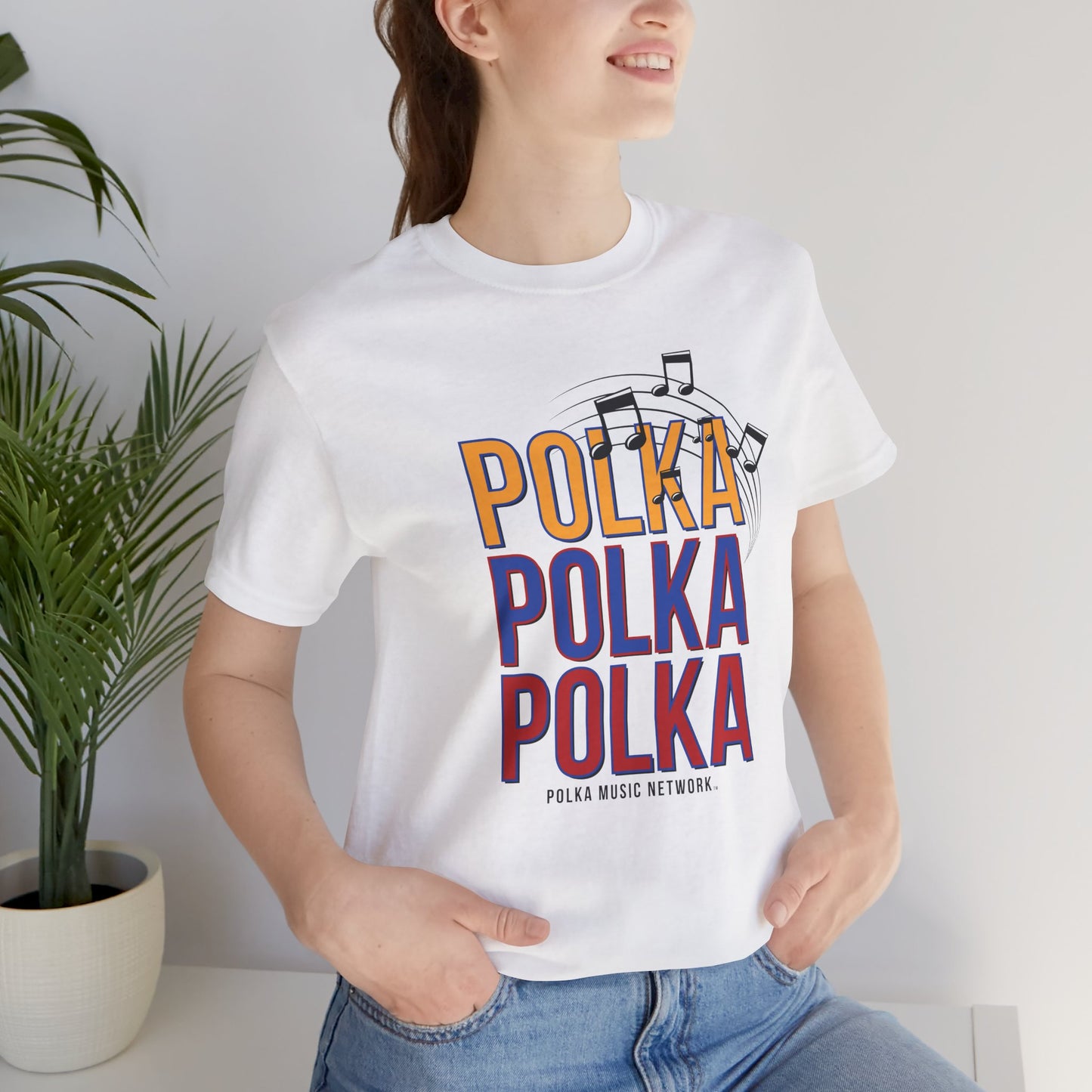 Polka, Polka, Polka Unisex Short Sleeve Tee