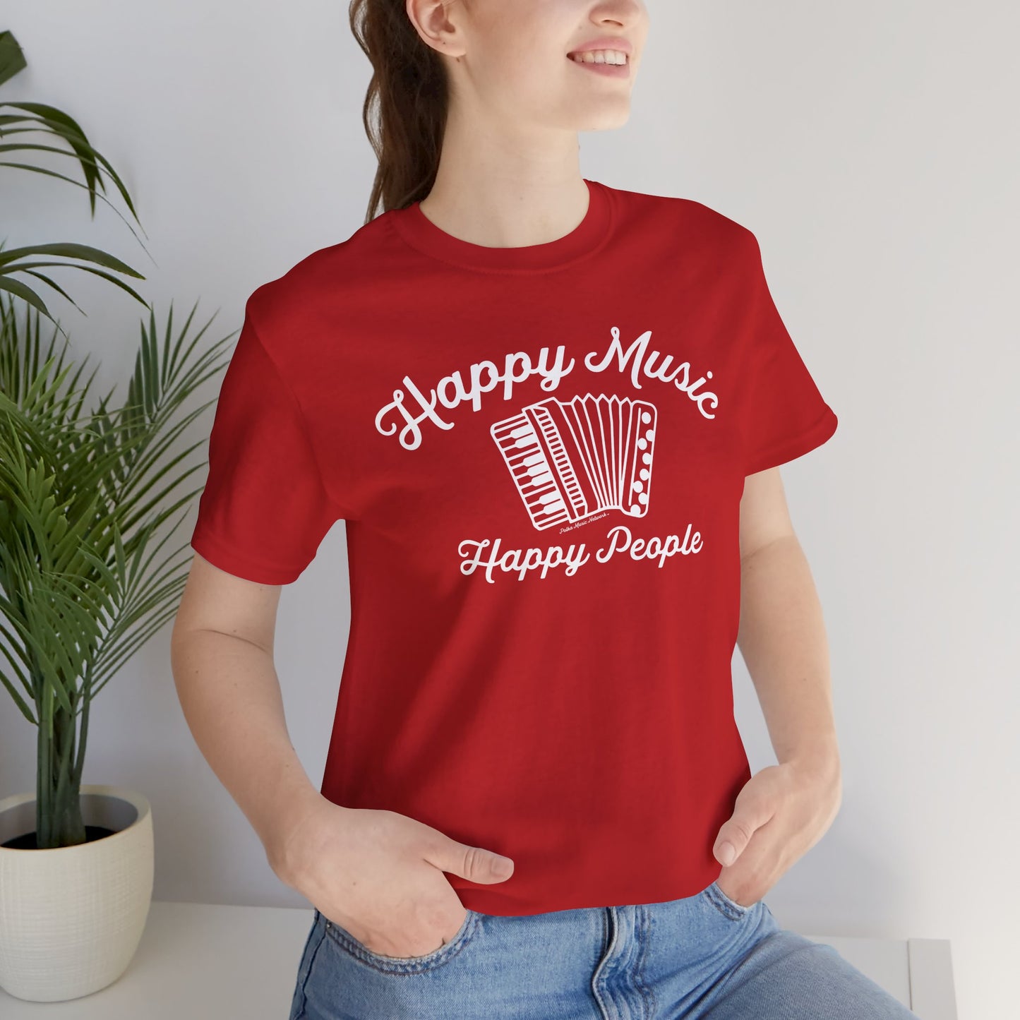 Happy Music Unisex Short Sleeve Tee