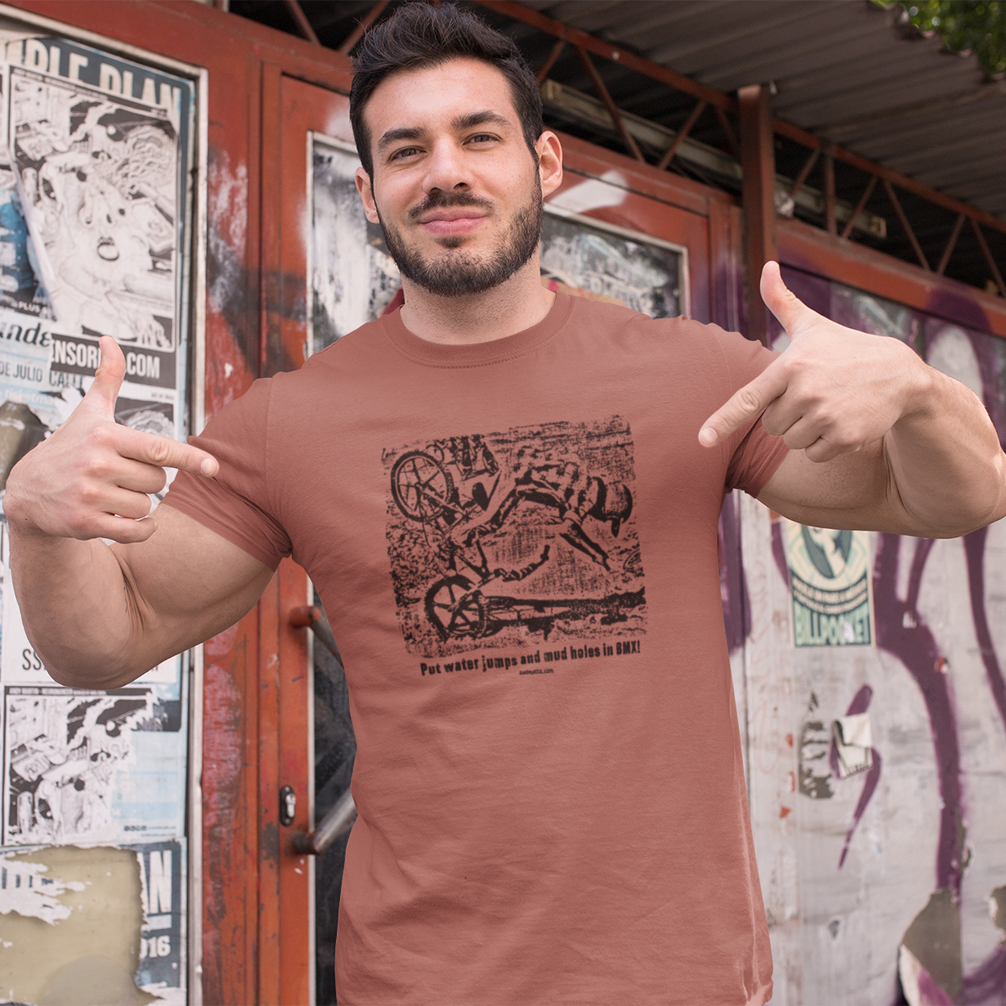 Put Water Jumps and Mud Holes in BMX T-Shirt | BMX T-Shirts | BMX Shirts