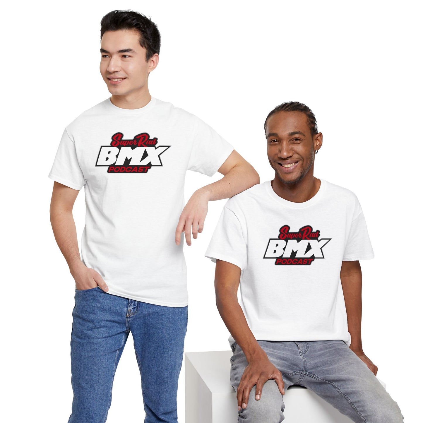 Super Rad BMX Podcast BMX Action Logo Style Shirt | Vintage BMX T-Shirt