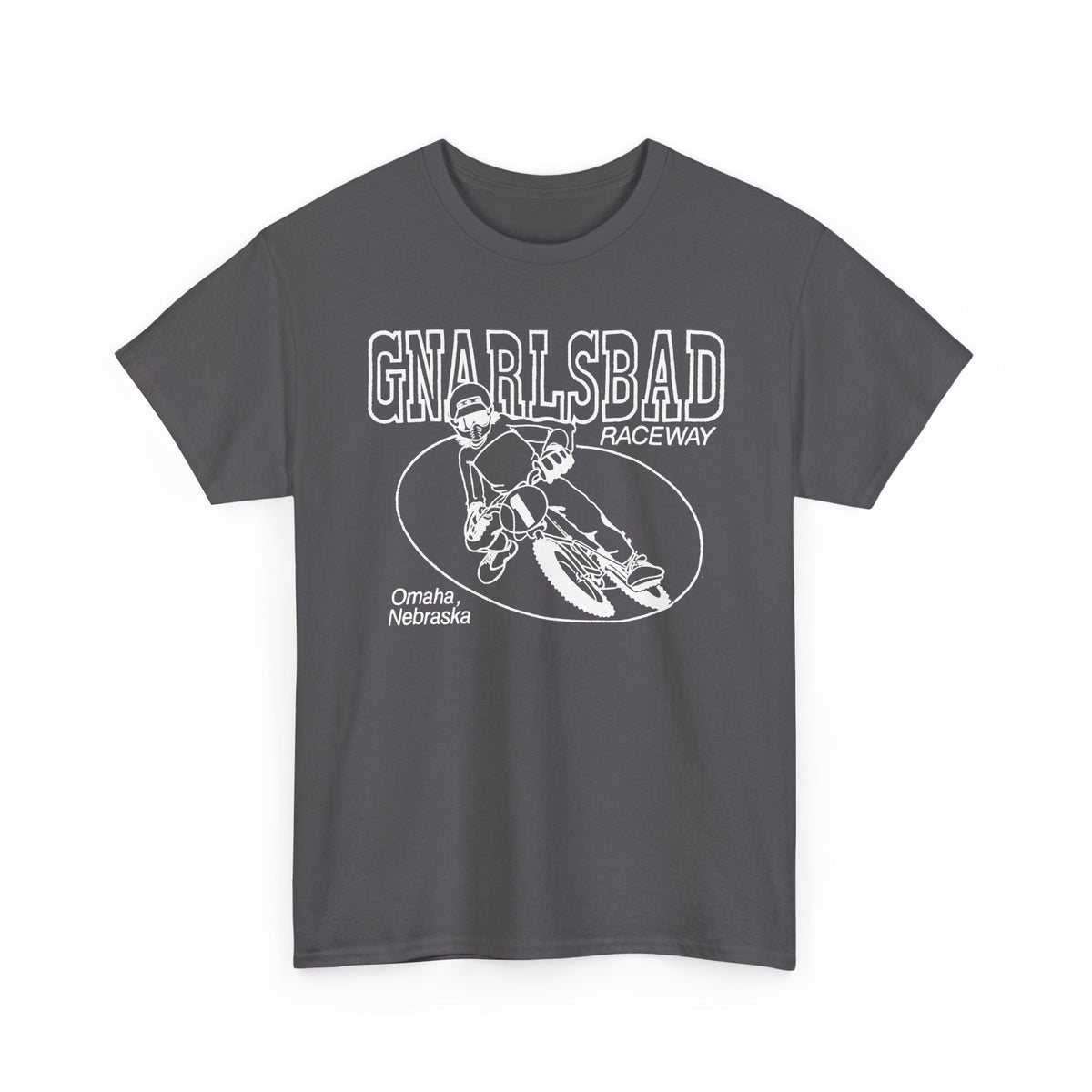Gnarlsbad Raceway Gildan 5000 Shirt — Omaha Nebraska BMX Racing Shirt