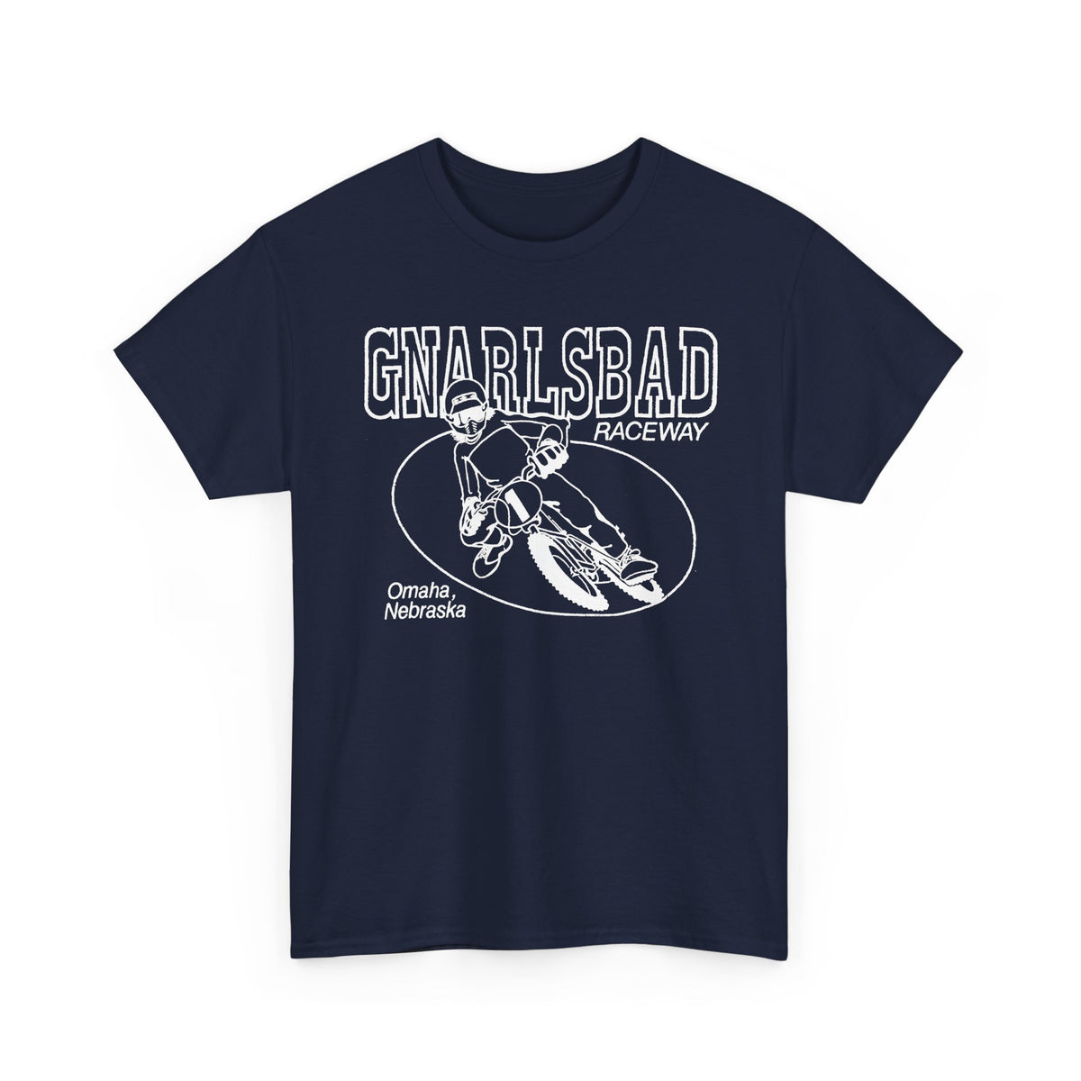Gnarlsbad Raceway Gildan 5000 Shirt — Omaha Nebraska BMX Racing Shirt
