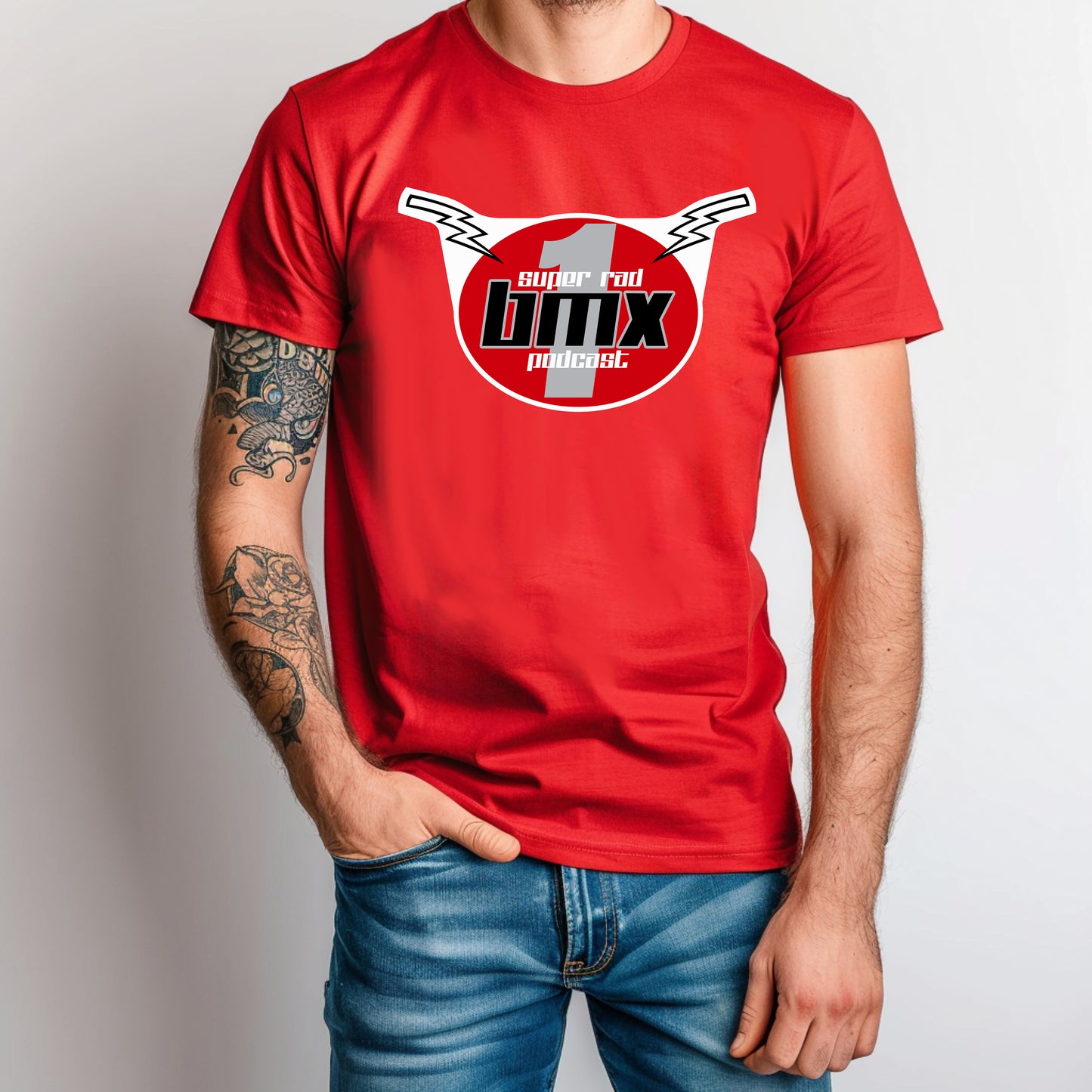 Super Rad BMX Podcast Number Plate Shirt | Vintage BMX T-Shirt