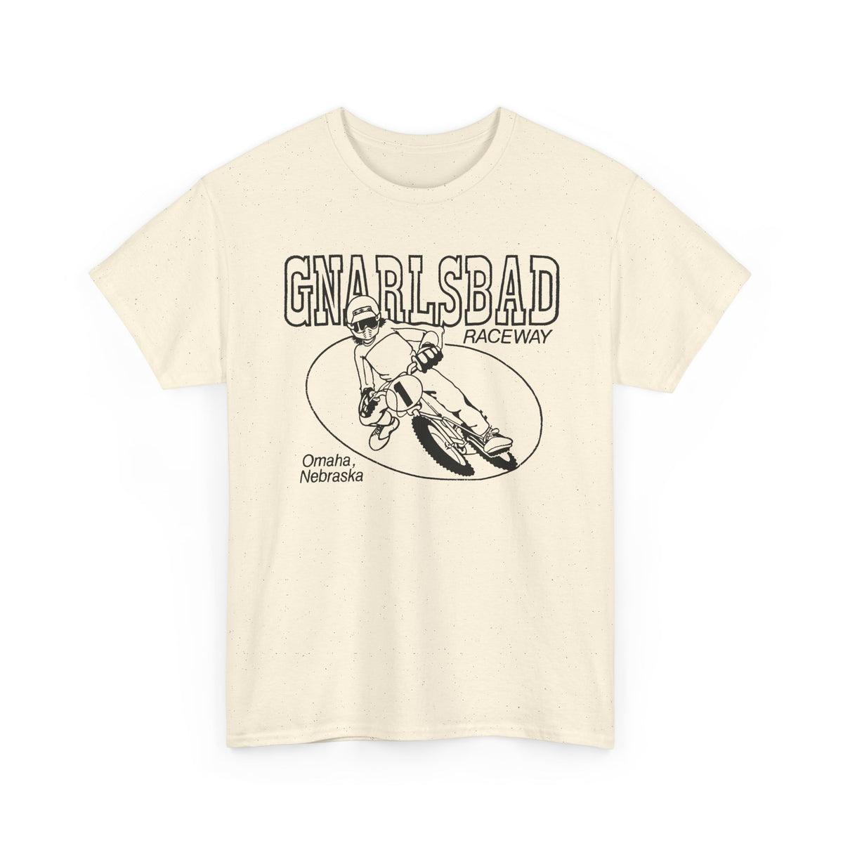 Gnarlsbad Raceway Gildan 5000 Shirt — Omaha Nebraska BMX Racing Shirt