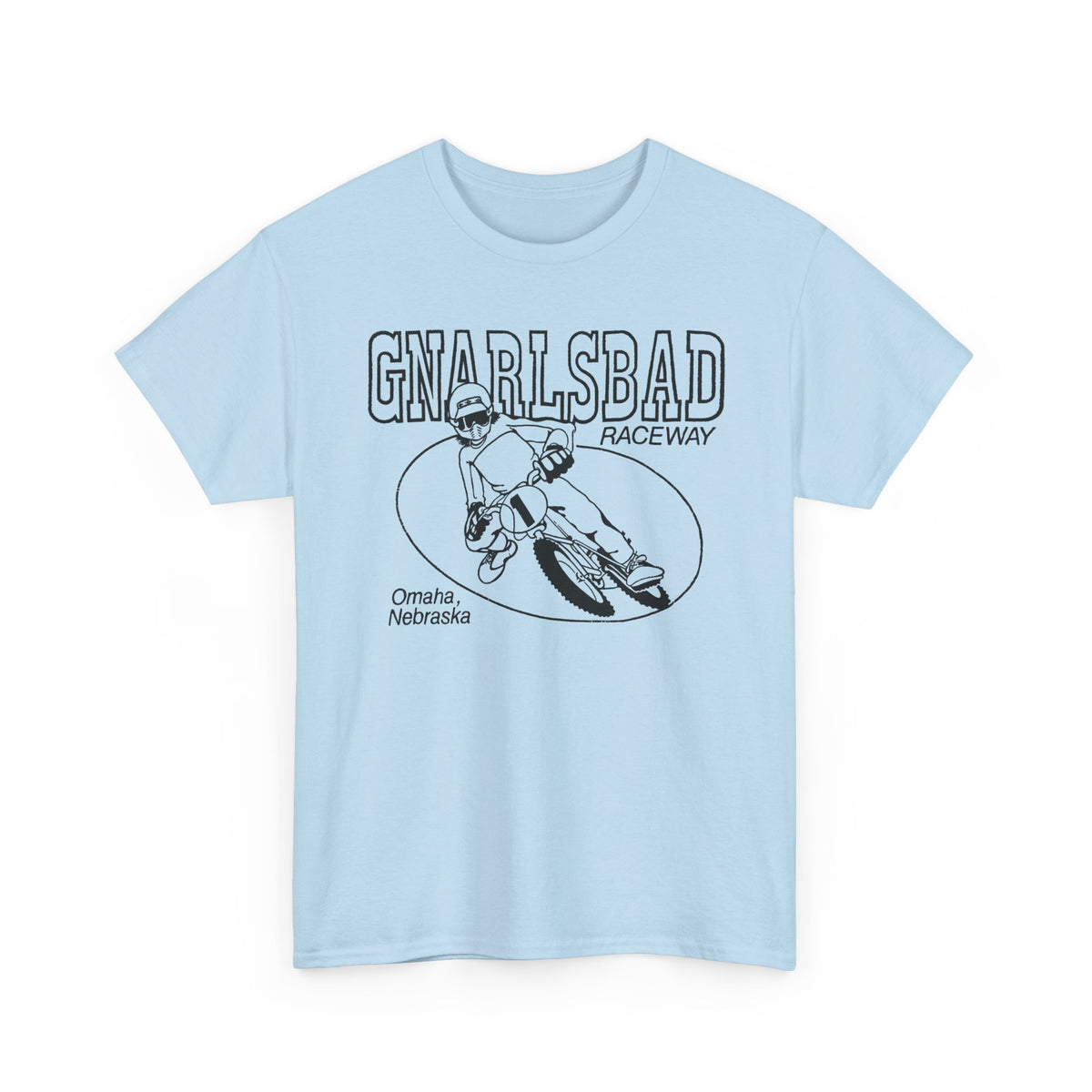 Gnarlsbad Raceway Gildan 5000 Shirt — Omaha Nebraska BMX Racing Shirt
