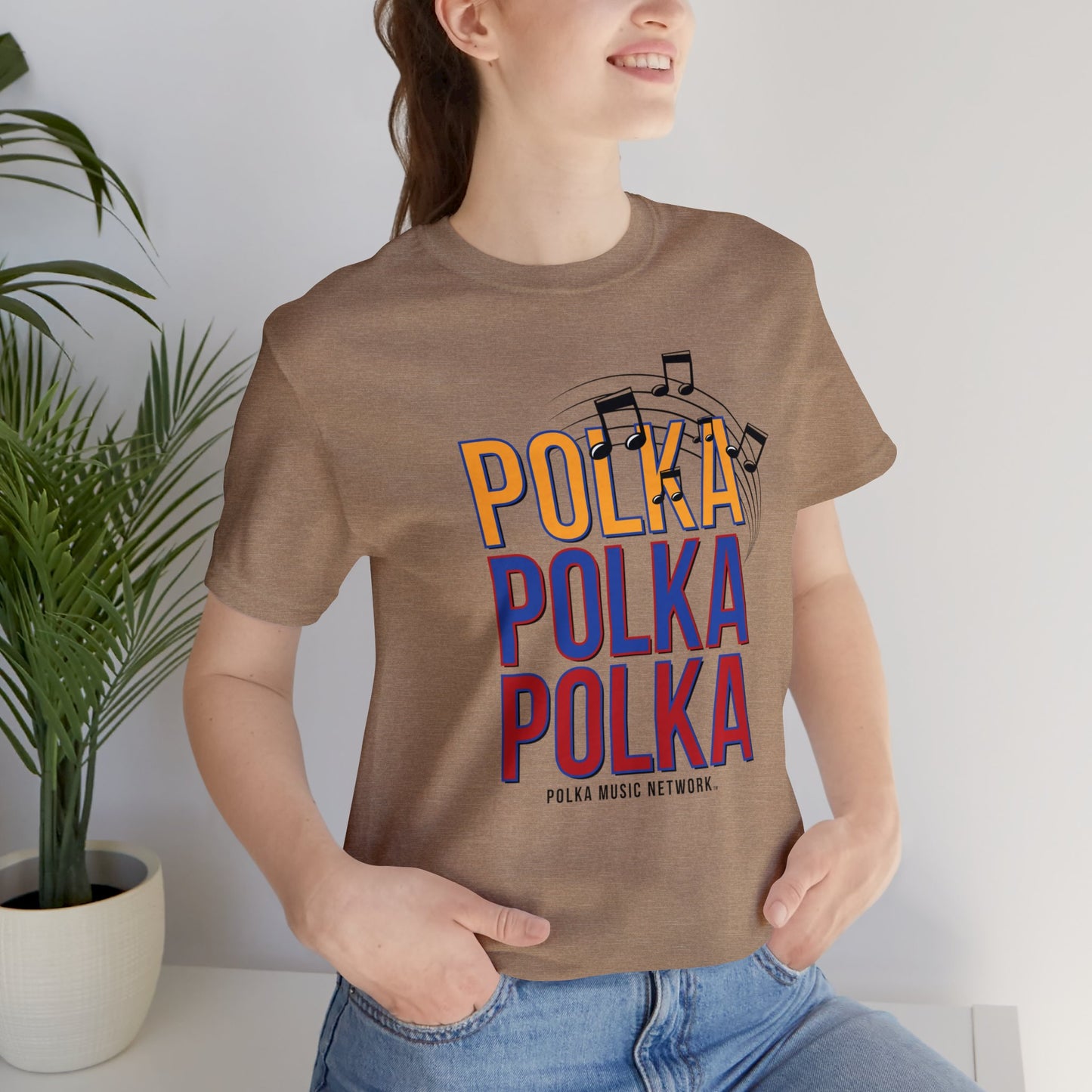 Polka, Polka, Polka Unisex Short Sleeve Tee