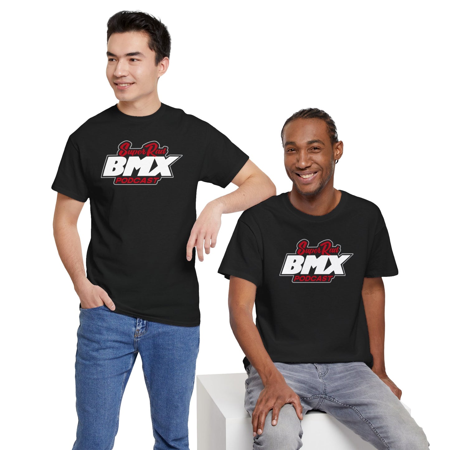 Super Rad BMX Podcast BMX Action Logo Style Shirt | Vintage BMX T-Shirt