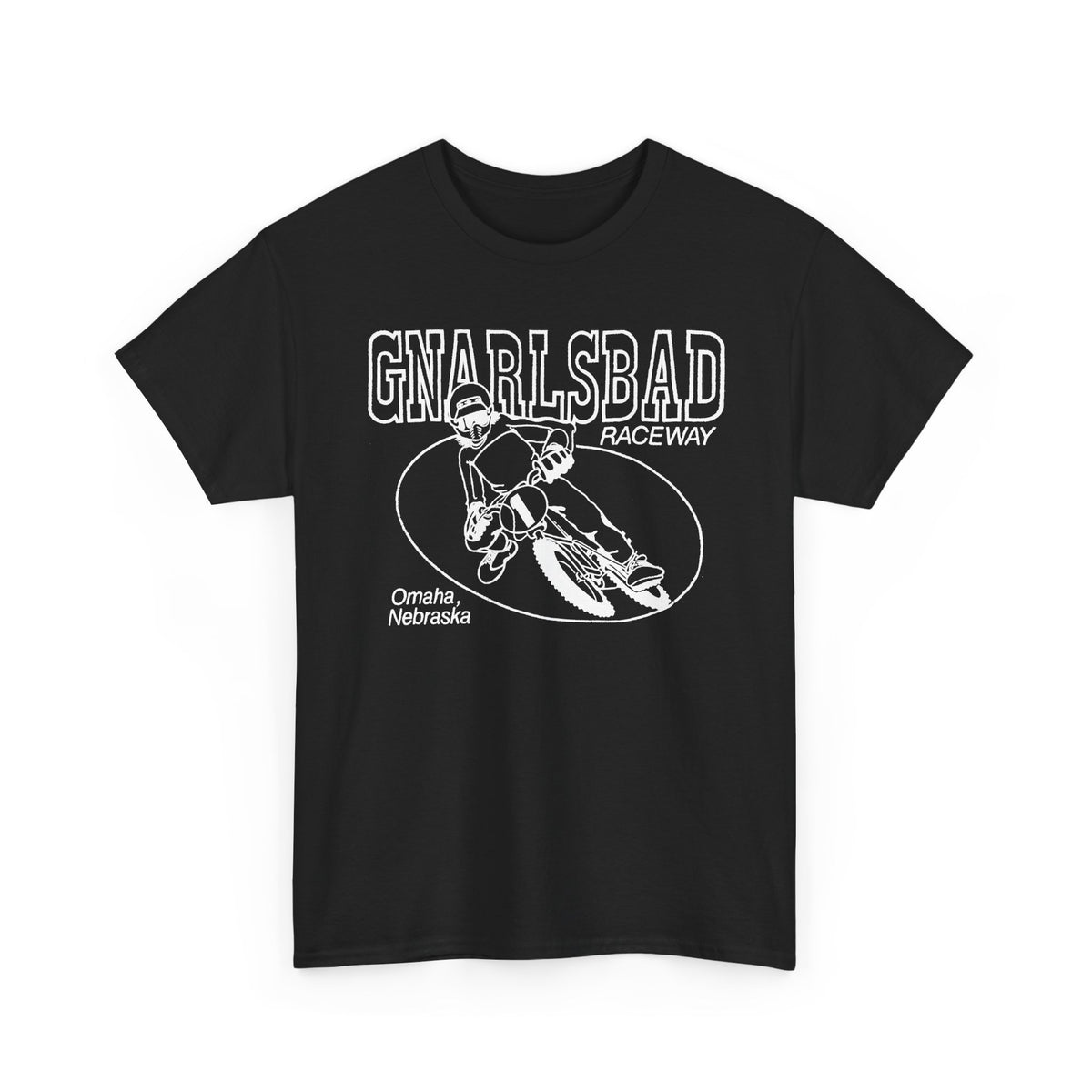 Gnarlsbad Raceway Gildan 5000 Shirt — Omaha Nebraska BMX Racing Shirt