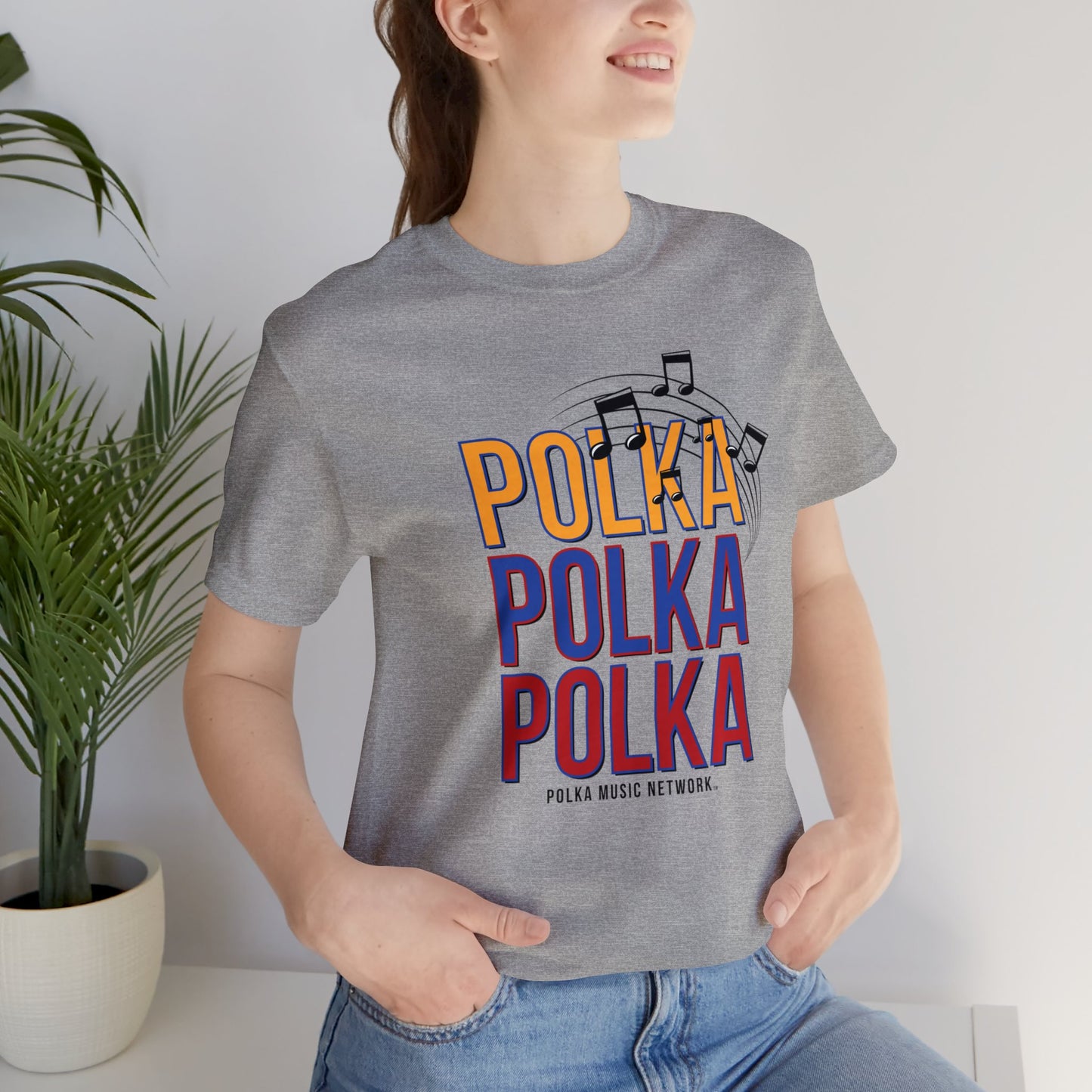 Polka, Polka, Polka Unisex Short Sleeve Tee