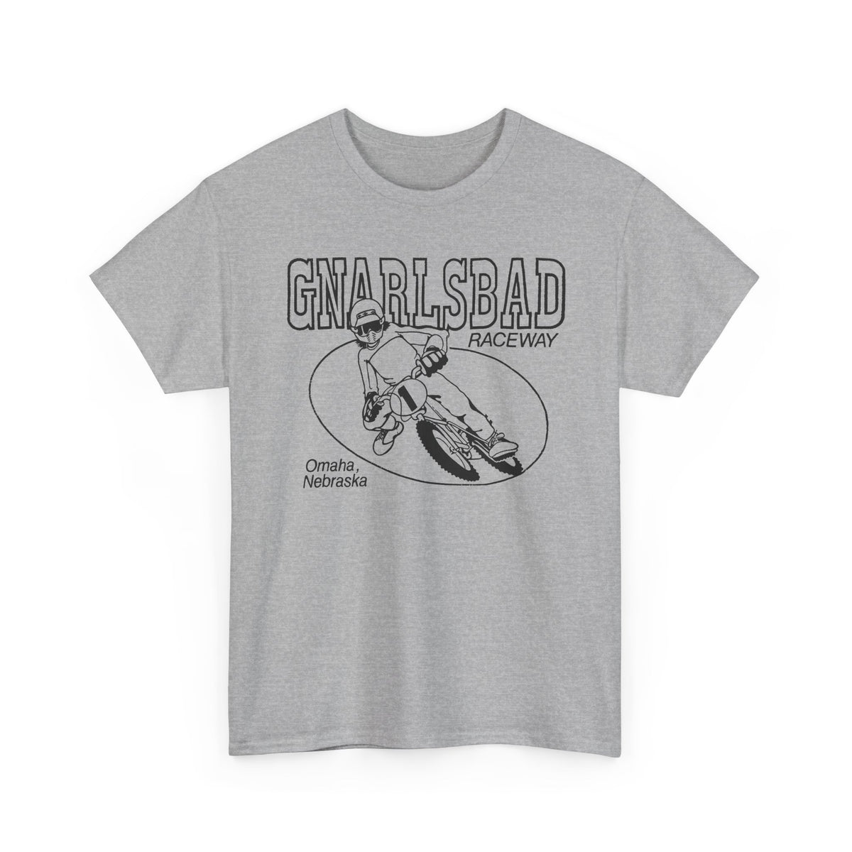 Gnarlsbad Raceway Gildan 5000 Shirt — Omaha Nebraska BMX Racing Shirt