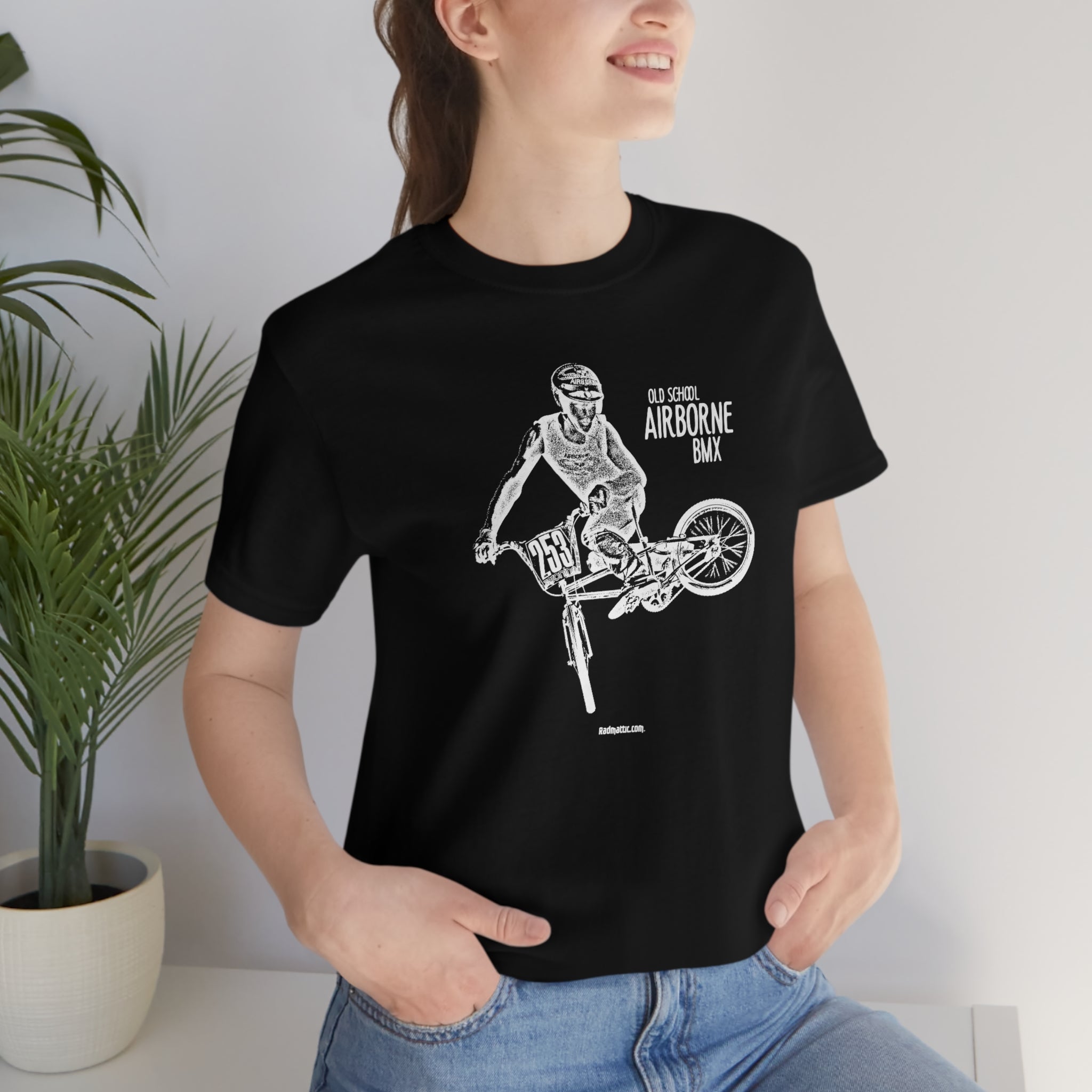 Old School Airborne BMX T Shirt BMX Shirts Radmattic